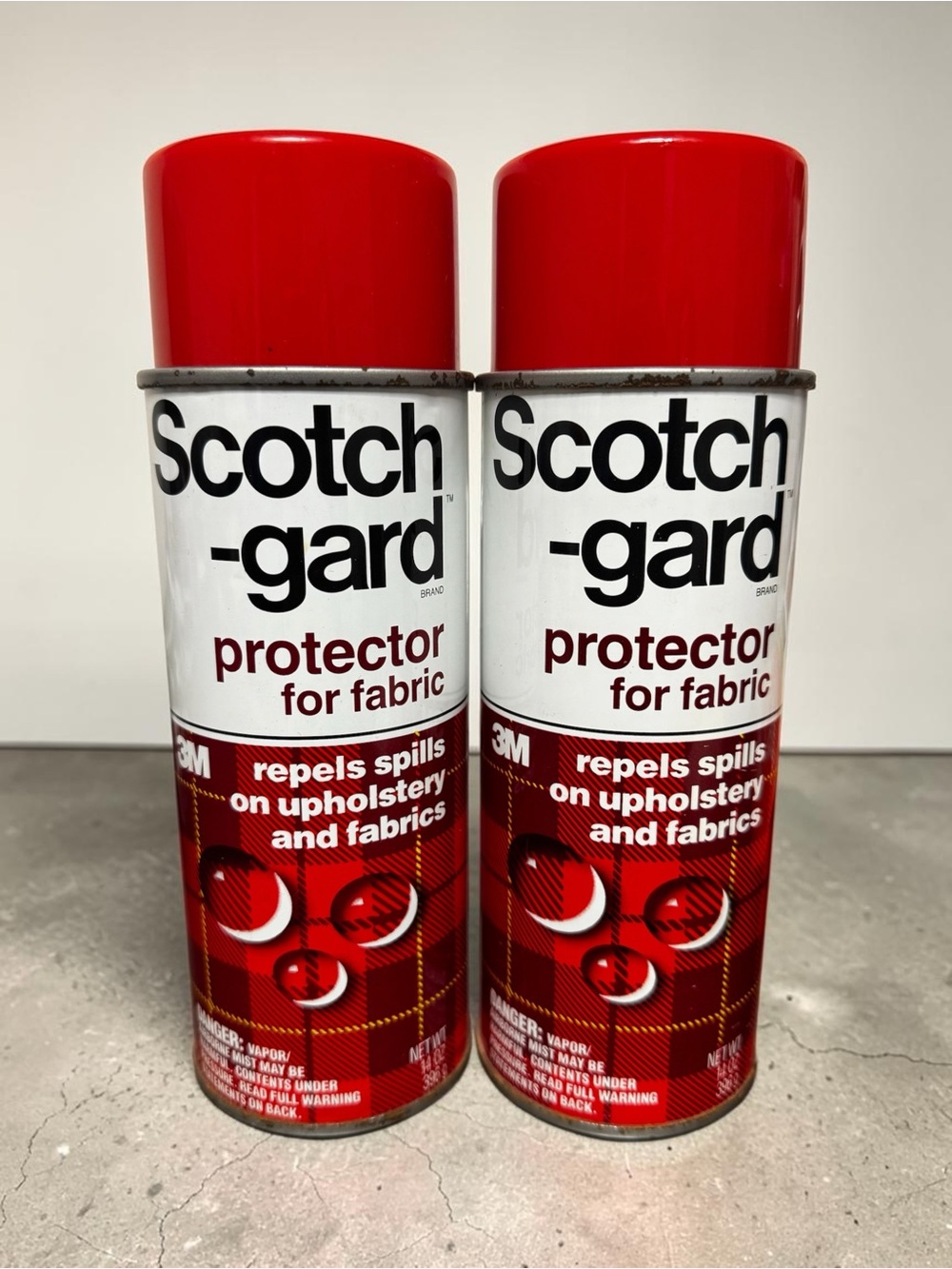 2 Vtg Scotch Gard Protector Fabric Upholstery OLD FORMULA 1987 14oz Discontinued